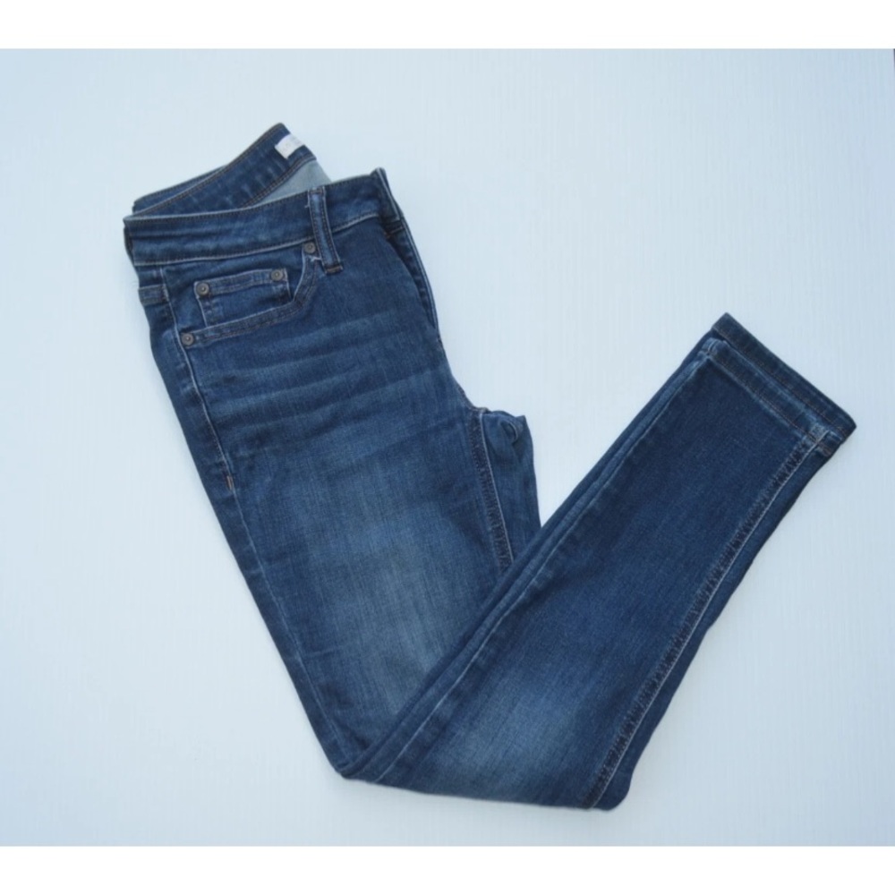 LC Lauren Conrad Sz 4P Blue Skinny Denim Medium Wash Low Rise Jeans